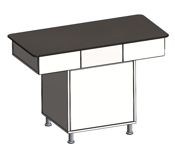Graphite black table top